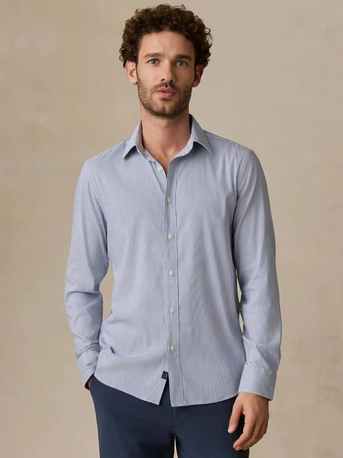 The Movement™ Shirt - Sapphire Cloud Stripe