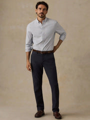 Laundered Oxford Shirt - Classic Blue Stripe