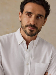 Laundered Oxford Shirt - Pure White