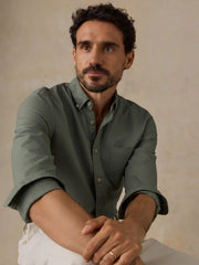 Laundered Oxford Shirt - Ridge Olive