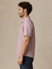 Short-Sleeve Movement™ Monterey Shirt - Rose Palm Mosaic