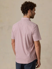 Short-Sleeve Movement™ Monterey Shirt - Rose Palm Mosaic