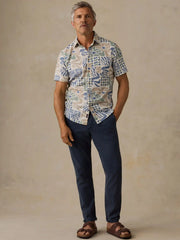 Short-Sleeve Breeze Shirt - Dune Island Tile