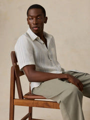Short-Sleeve Breeze Shirt - River Shore Stripe