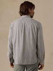 Palmetto Shirt - Cloud Marine Stripe