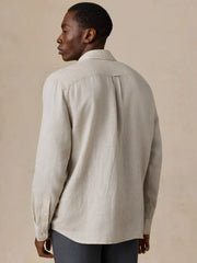 Sunwashed Linen Shirt - Castle Stone