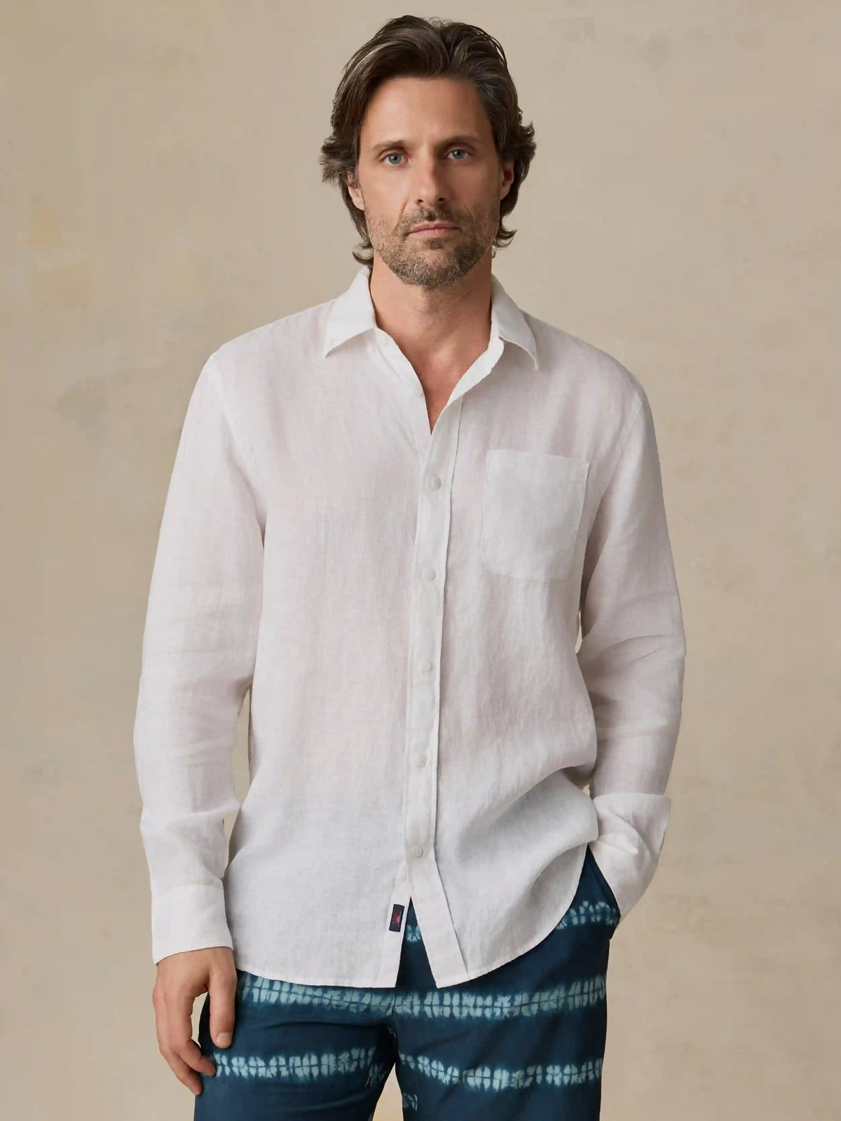 Sunwashed Linen Shirt - Pure White