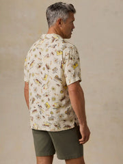 Short-Sleeve Kona Camp Shirt - Wave Breaks Scenic