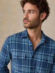 Legend™ Sweater Shirt - Midnight Teal Plaid