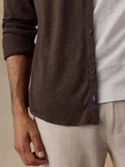 Coastline Knit Shirt - Brown Road Twill