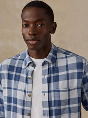 Legend™ Sweater Shirt (Single Pocket) - Stone Lake Plaid