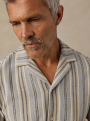 Short-Sleeve Oasis Camp Shirt - Lake Shore Stripe