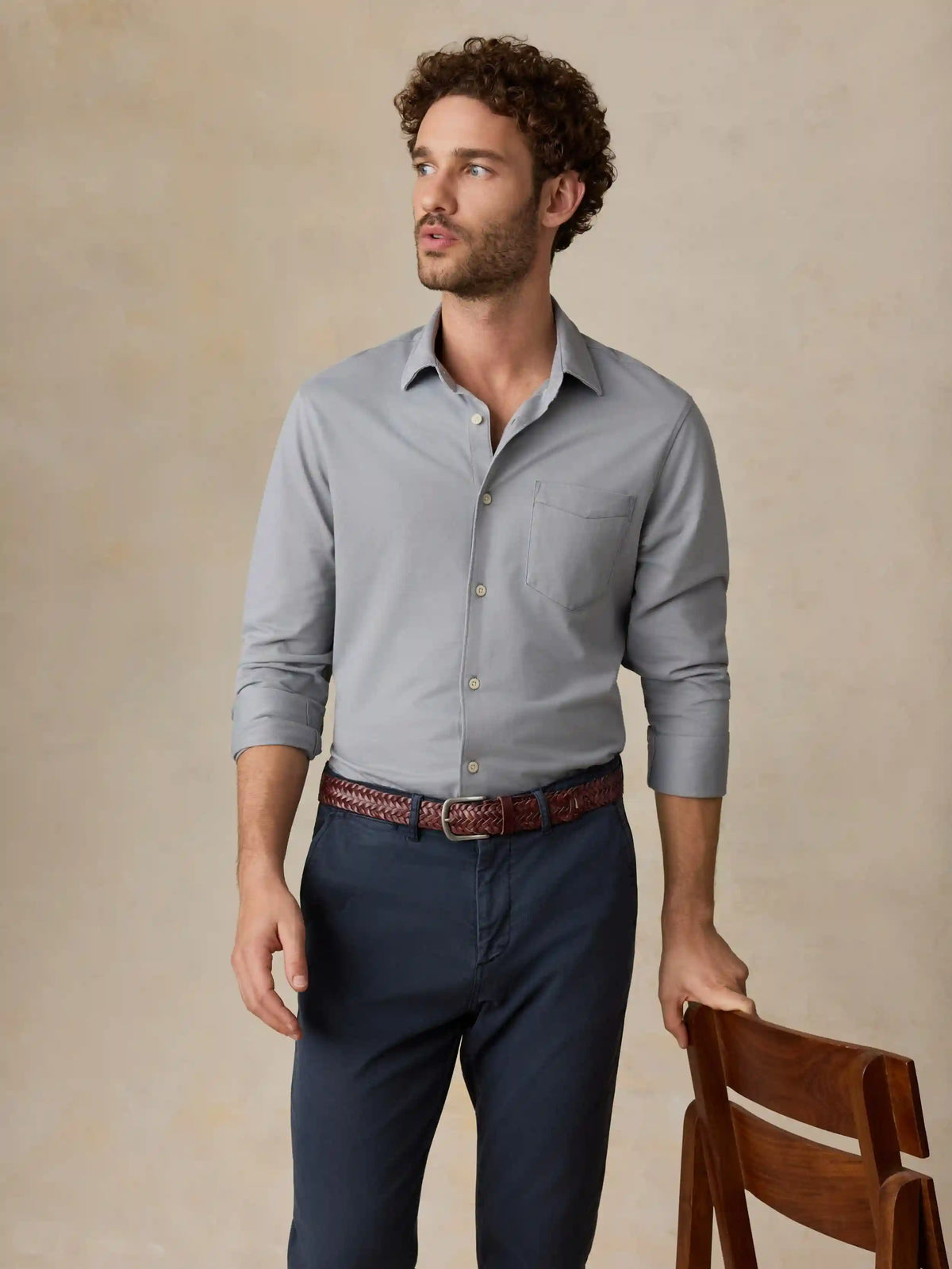Costa Pique Shirt - Wind Grey