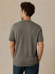 Short-Sleeve Sweater Tee - Olive Range Melange