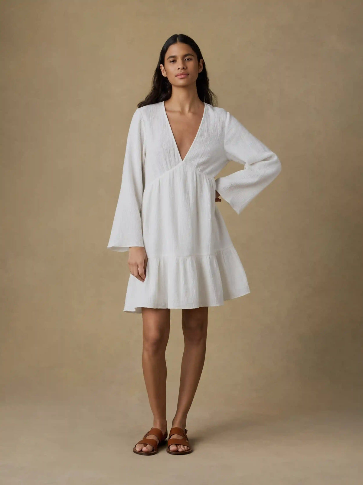 Dune Cotton Gauze Oceana Dress - White