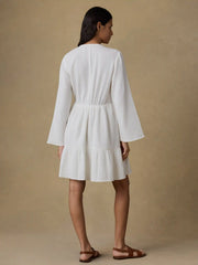 Dune Cotton Gauze Oceana Dress - White