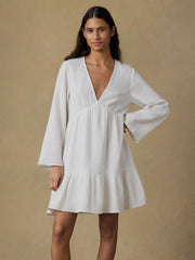 Dune Cotton Gauze Oceana Dress - White