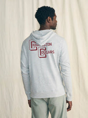 College of Charleston Sunwashed Organic Hoodie - Light Heather Grey