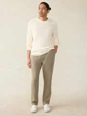 Linen Drawstring Pant - Canyon Olive