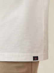 Long-Sleeve Sunwashed Tee - White