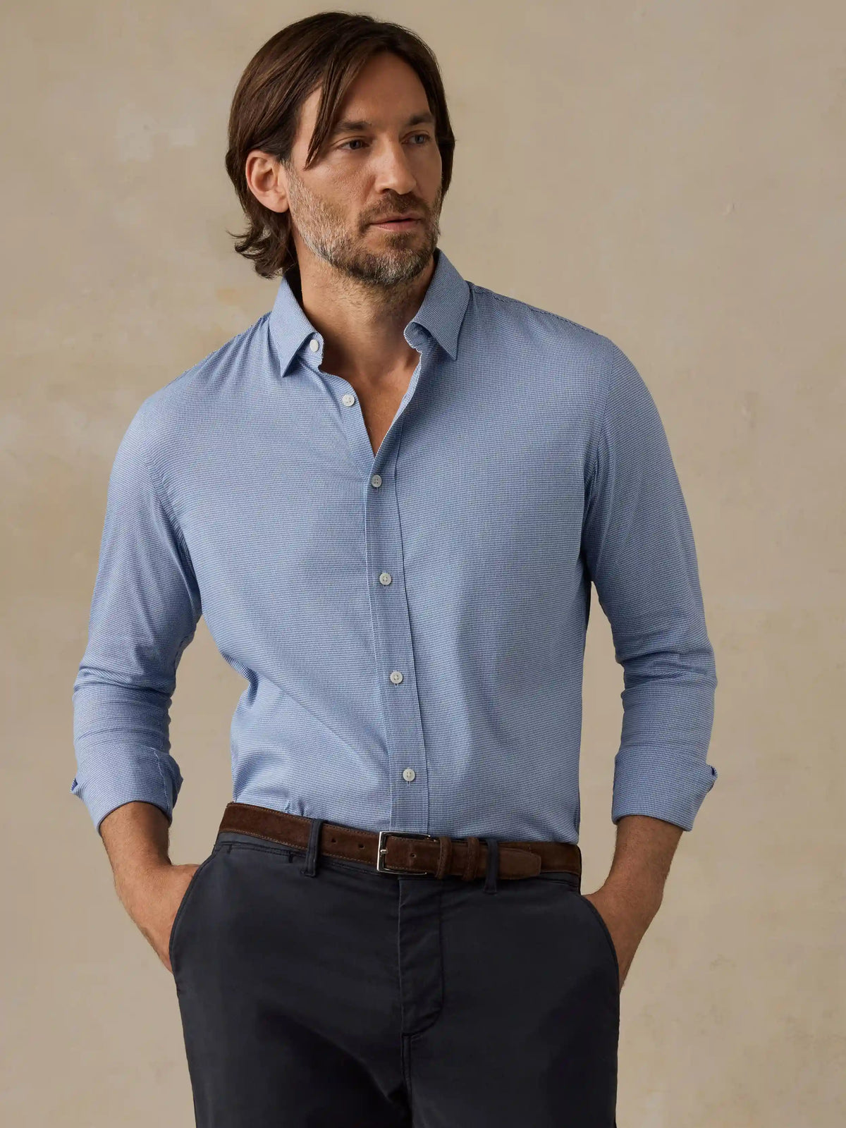 The Movement™ Shirt - Azure Pincheck