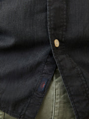 Short-Sleeve Tried and True Chambray Shirt - Durango Black
