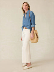Raffia Drawstring Bucket Bag - Natural
