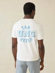 University of North Carolina Sunwashed Pocket Tee - White