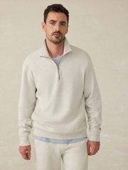 High Standard Fleece Quarter Zip - Antique Ivory Heather