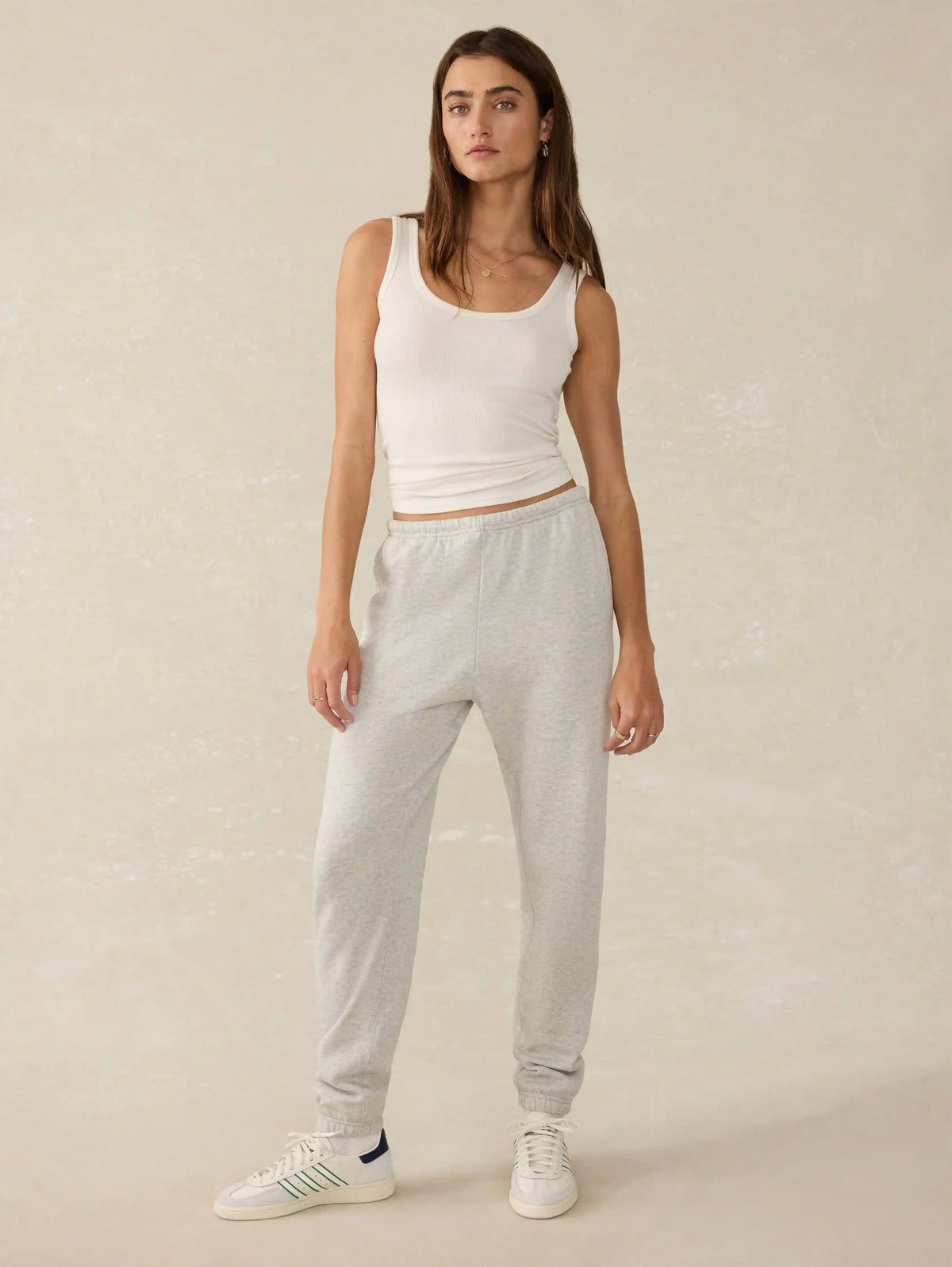 High Standard Fleece Sweatpant - Light Grey Heather