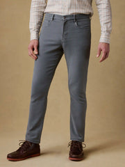 Stretch Terry 5-Pocket Athletic Fit Pant - Slate