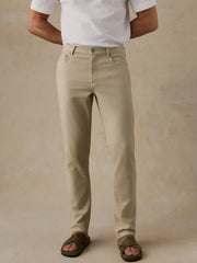 Stretch Terry 5-Pocket Pant - Stone