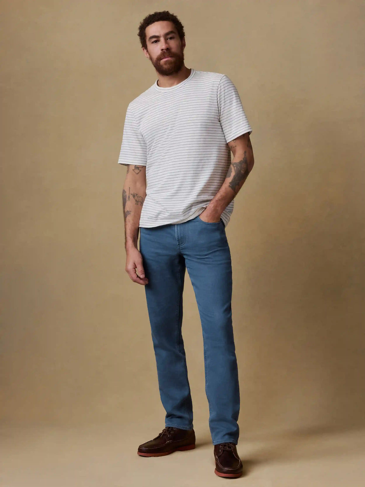 Stretch Terry 5-Pocket Pant - Pacific Tides