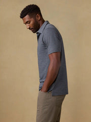 Short-Sleeve Movement™ Pique Polo - Dusty Iron Heather