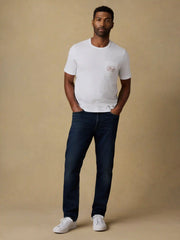 Surf Shop Sunwashed Regenerative Pocket Tee - White