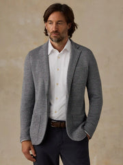 Inlet Knit Blazer (Tall) - Medium Grey Melange