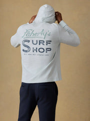 Surf Shop Sunwashed Organic Hoodie - Sky