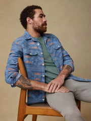 Doug Good Feather Canyon Overshirt - Blue Western Range