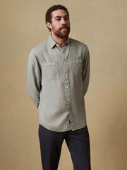 Tried & True Chambray Workshirt - Coastal Sage