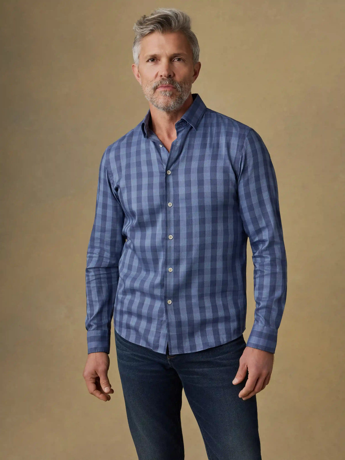 Movement™ Monterey Shirt - Navy Tide Check
