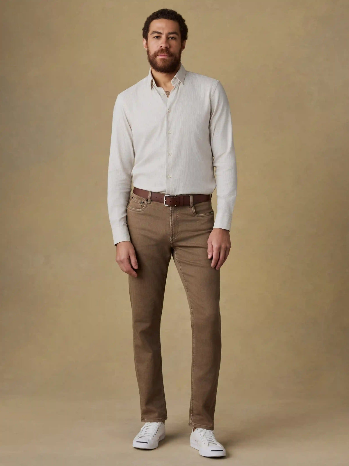 Movement™ Monterey Shirt - Wood Wall Stripe