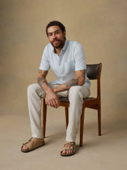 Short-Sleeve Breeze Shirt - Clear Sky Leaf