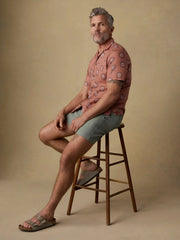 Short-Sleeve Breeze Camp Shirt - Sienna Coast Fireworks