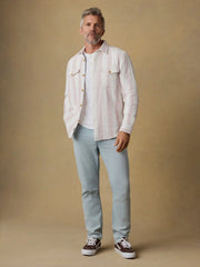 Belmar Workshirt - Sienna Cream Stripe