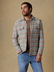 Belmar Workshirt - Olive Sunset Plaid