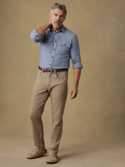 Legend™ Sweater Shirt - Dusty Blue Herringbone