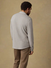 Legend™ Sweater Shirt - Khaki Cream Herringbone