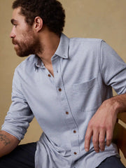 Coastline Knit Shirt - Oceanside Blue
