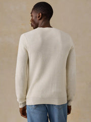 Sunwashed Crewneck Sweater - White Shell