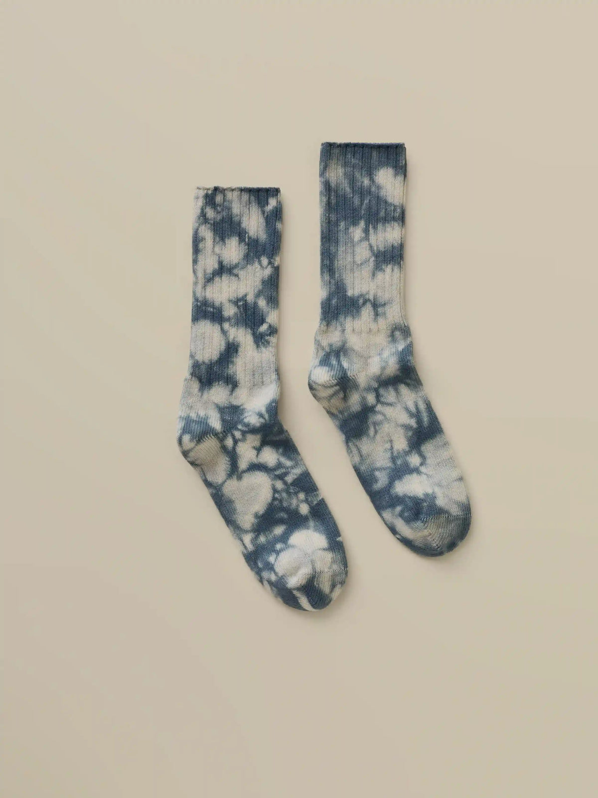 Sunwashed Tie Dye Sock - Deep Marine